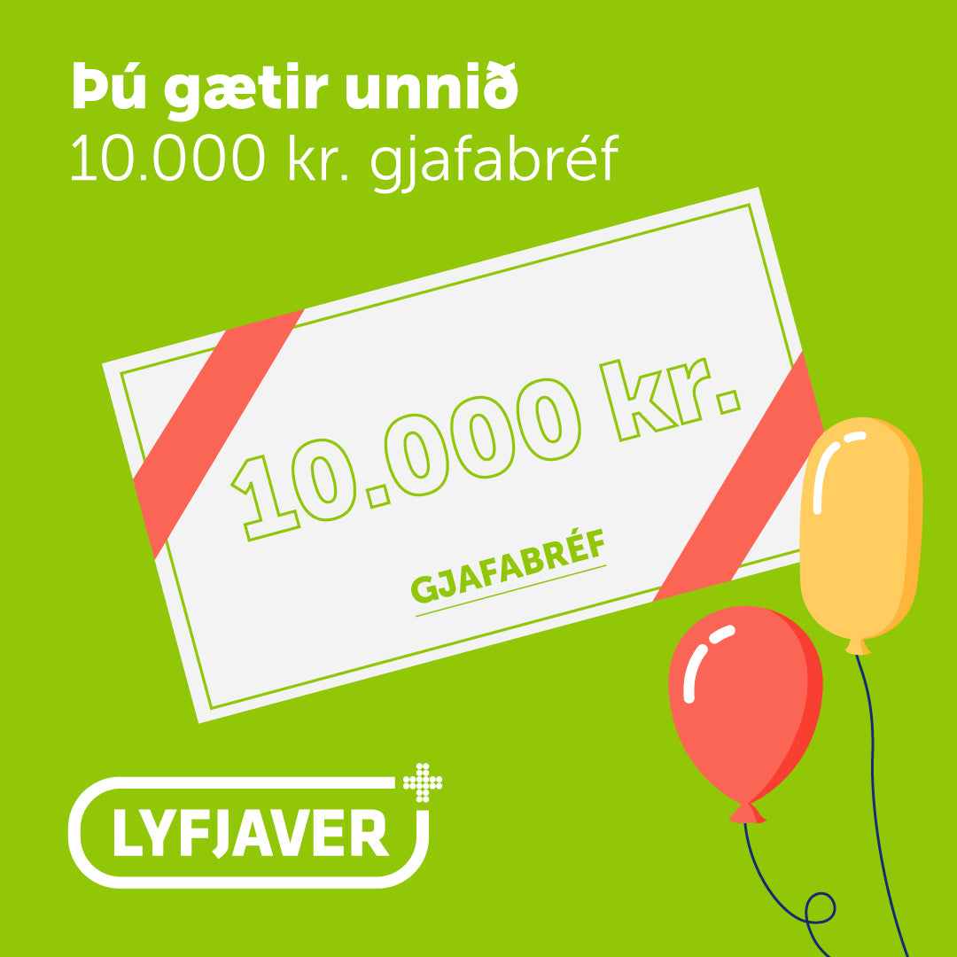 Lyfjaver - 10.000 kr Gjafabréf